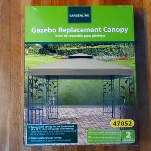 Gardenline Replacement Canopy for 10x10 Gazebo